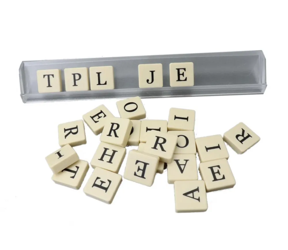 Tout Pour le Jeu Portes lettres ou jetons rummy, scrabble en plastique transparent chevalet