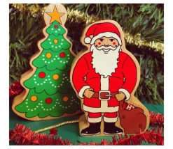 Tout Pour le Jeu Père Noël en bois 105 x 74 x 25 mm personnage jeu