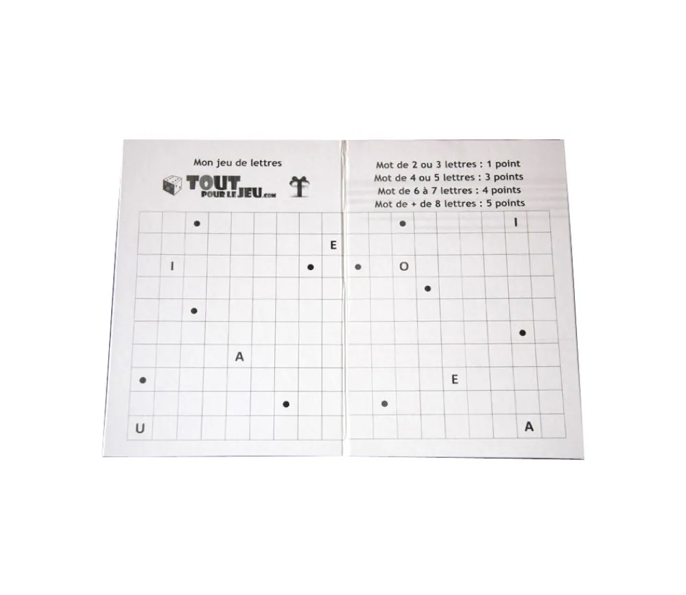 Tout Pour le Jeu PR2N Plateau de jeu rectangle 380 x 277 mm moyen format pliable en 4