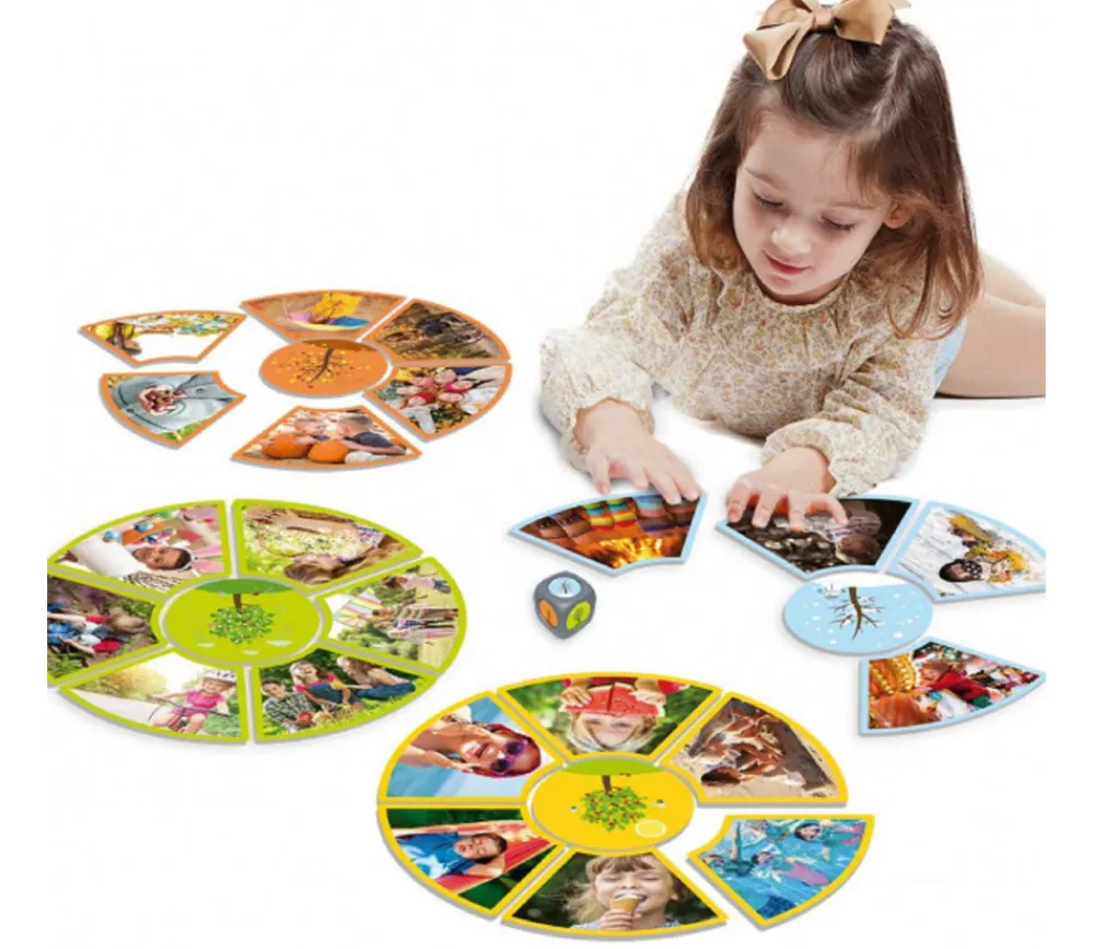 Enfant Tout Pour le Jeu Profite des saisons de l'année - Jeu d'association découverte des saisons