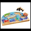 Tout Pour le Jeu Puzzle bois Animaux de la mer : 6 pièces figurines de jeux - commerce équitable