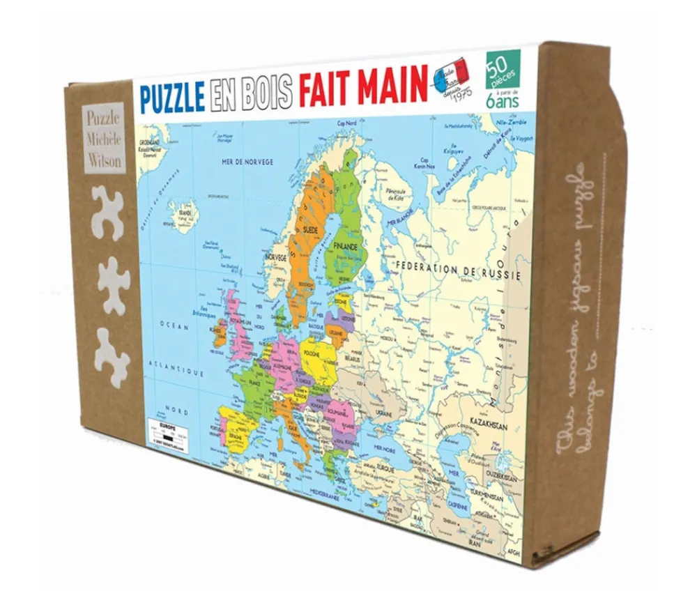 Tout Pour le Jeu Puzzle bois Carte de l'Europe 50 pièces