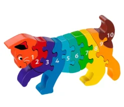 Tout Pour le Jeu Puzzle bois Chat 10 pièces 1 à 10 - commerce équitable