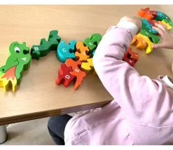 Tout Pour le Jeu Puzzle bois dragon alphabet 26 pièces A à Z - commerce équitable