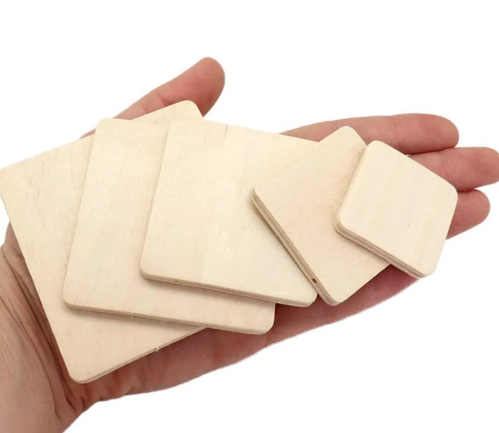 Tout Pour le Jeu Puzzle bois naturel 5 carrés - plateau 33 x 21 cm