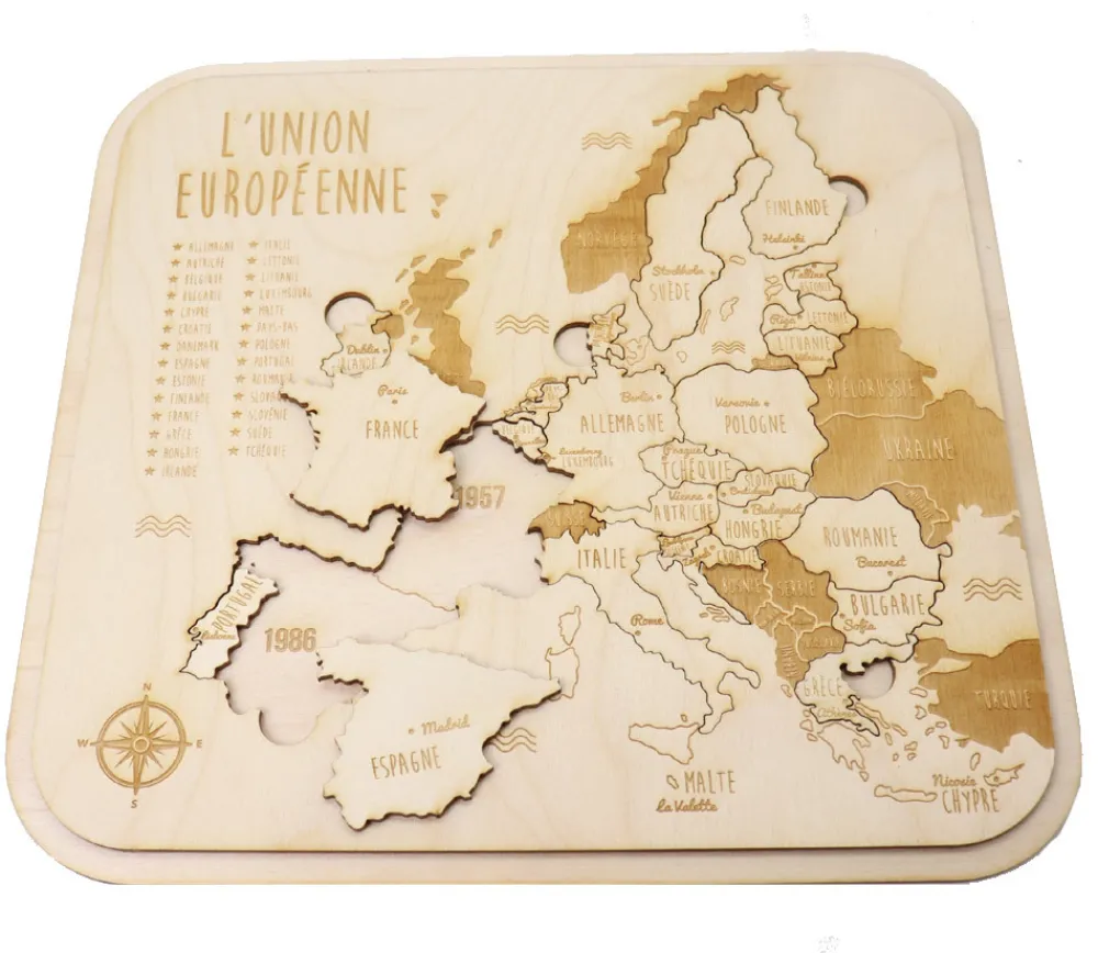Tout Pour le Jeu Puzzle bois Pays de l'Union Européenne