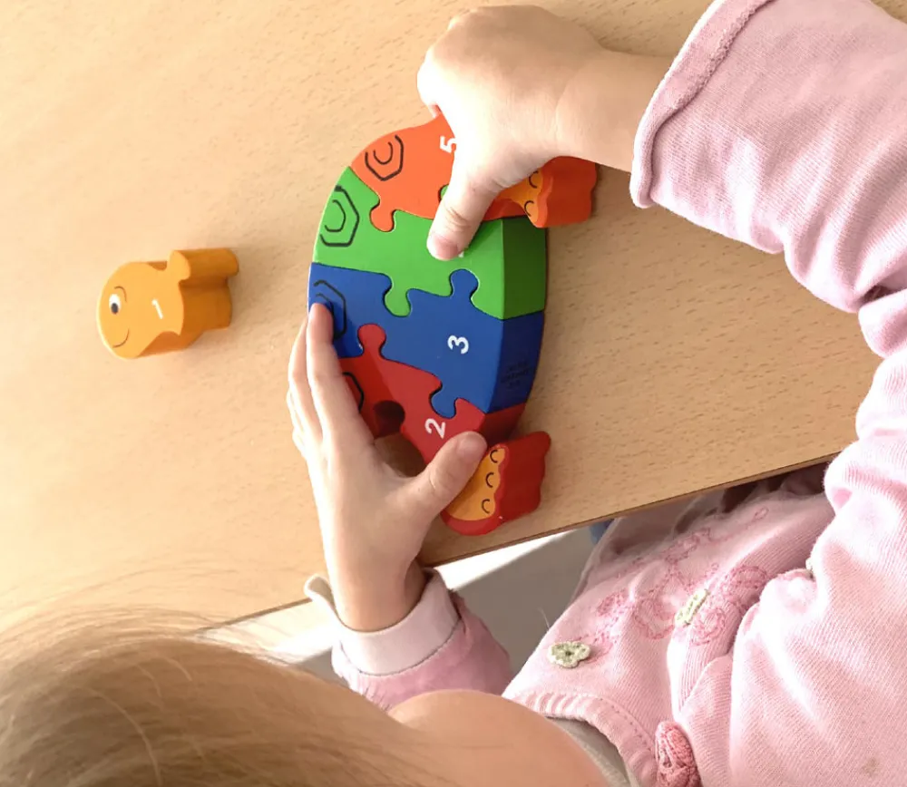 Tout Pour le Jeu Puzzle bois tortue 1 à 5 - commerce équitable
