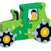 Tout Pour le Jeu Puzzle bois tracteur 1 à 5 - commerce équitable