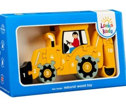 Tout Pour le Jeu Puzzle bois tractopelle 1 à 10 - commerce équitable