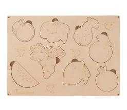 Tout Pour le Jeu Puzzle des fruits 8 pièces en bois naturel