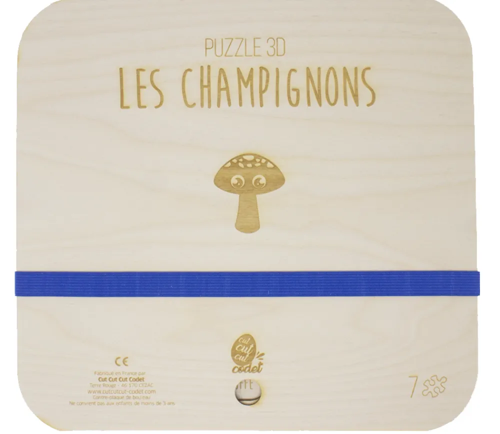 Tout Pour le Jeu Puzzle éducatif en bois - Les champignons