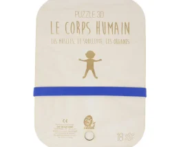 Tout Pour le Jeu Puzzle éducatif en bois Le corps humain : muscle, squelette et organes