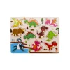 Tout Pour le Jeu Puzzle en bois 10 à 11 pièces à encastrer Les dinosaures
