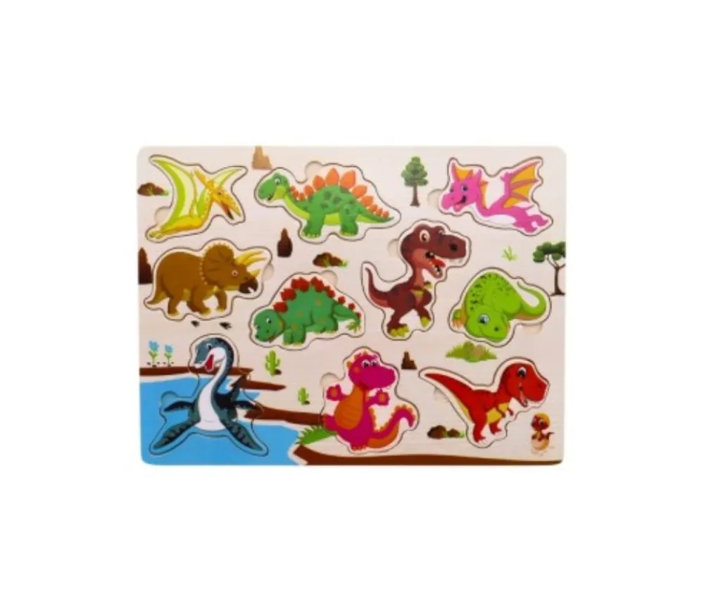 Tout Pour le Jeu Puzzle en bois 10 à 11 pièces à encastrer La ferme