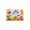 Tout Pour le Jeu Puzzle en bois 6 à 7 pièces à encastrer monde marin
