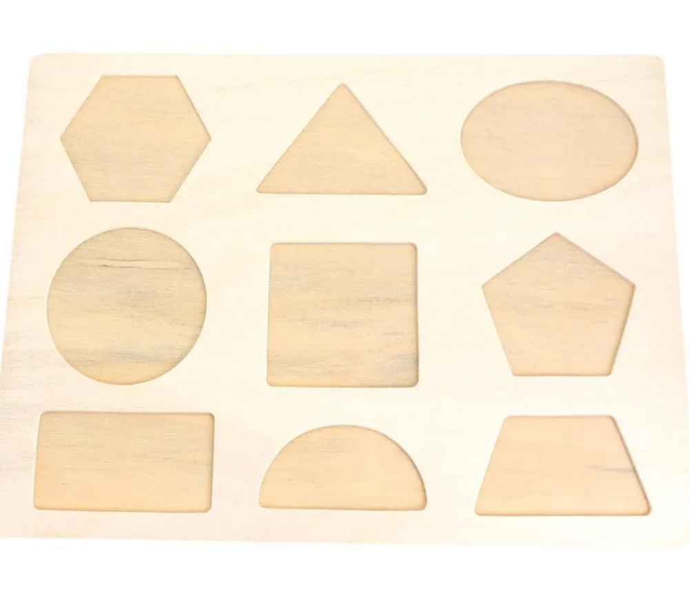 Tout Pour le Jeu Puzzle en bois 9 formes géométriques