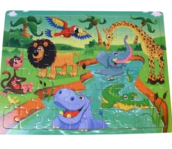 Tout Pour le Jeu Puzzle en bois 60 pièces - thème savane