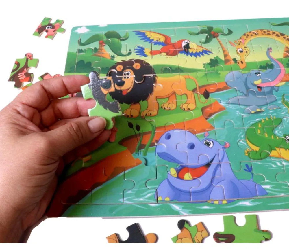 Tout Pour le Jeu Puzzle en bois 60 pièces - thème savane