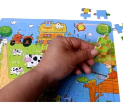 Tout Pour le Jeu Puzzle en bois 60 pièces - thème ferme