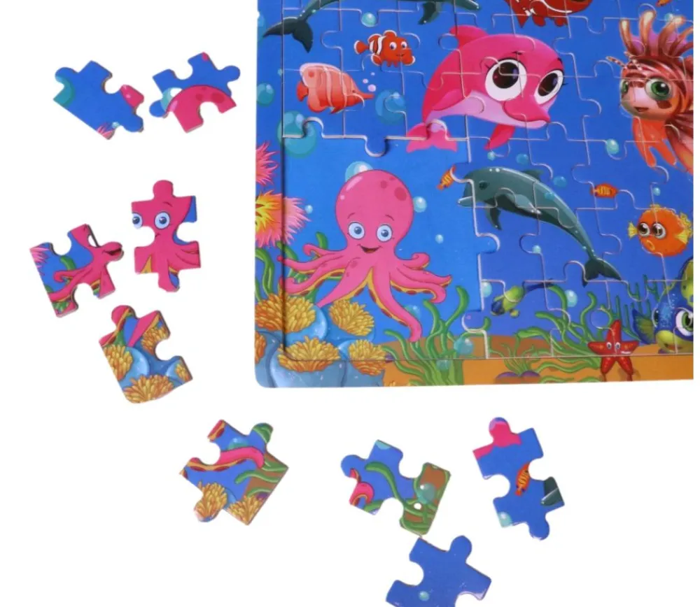 Tout Pour le Jeu Puzzle en bois 60 pièces - thème marin