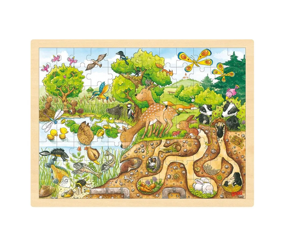 Tout Pour le Jeu Puzzle en bois 96 pièces découverte de la nature