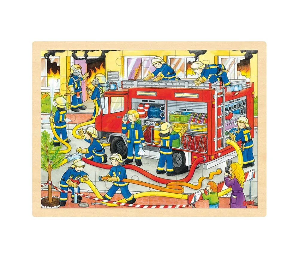 Tout Pour le Jeu Puzzle en bois 48 pièces les pompiers