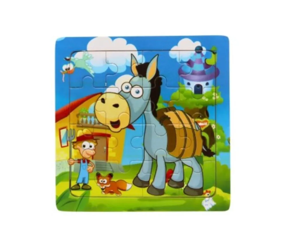 Tout Pour le Jeu Puzzle en bois 16 pièces âne