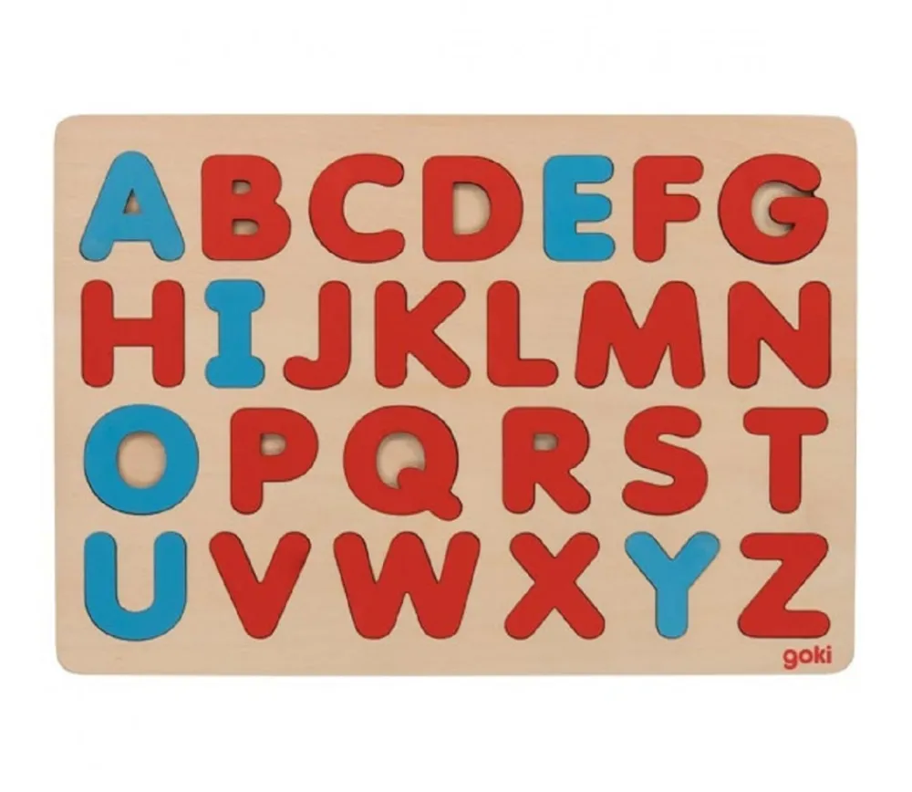 Tout Pour le Jeu Puzzle en bois alphabet méthode Montessori - Cadre 30 x 21 cm