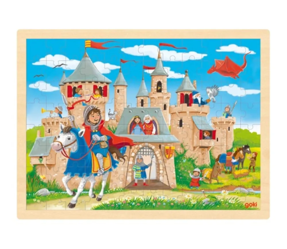 Tout Pour le Jeu Puzzle en bois de 96 pièces Château fort
