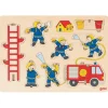 Tout Pour le Jeu Puzzle et empilement en bois Les pompiers 8 pièces