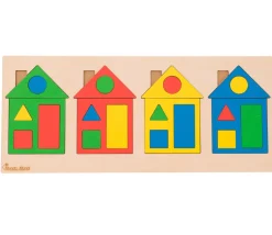 Tout Pour le Jeu Puzzle Maisons des formes et couleurs