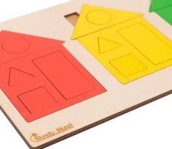 Tout Pour le Jeu Puzzle Maisons des formes et couleurs