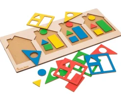Tout Pour le Jeu Puzzle Maisons des formes et couleurs