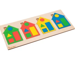 Tout Pour le Jeu Puzzle Maisons des formes et couleurs