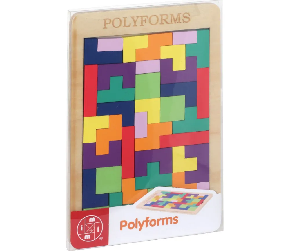 Tout Pour le Jeu Puzzle multicolore en bois style Tétris - 40 pièces 8 couleurs