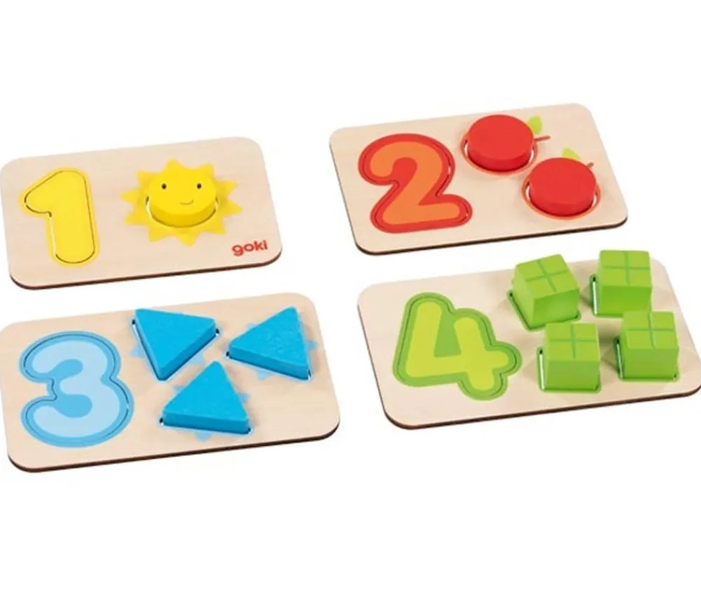 Tout Pour le Jeu Puzzles en bois chiffres et association images