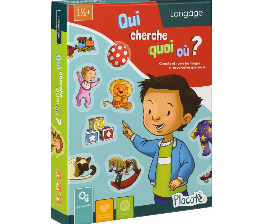 Enfant Tout Pour le Jeu Qui cherche Quoi Où ? - Jeu éducatif de 1 an 1/2 à 3 ans