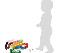 Enfant Tout Pour le Jeu Rallye Dominos bois Arc en ciel XXL - 560 tuiles