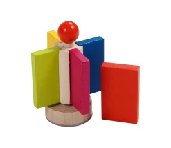 Tout Pour le Jeu Rallye Dominos bois Arc en ciel - 247 tuiles de 4 x 2.2 cm