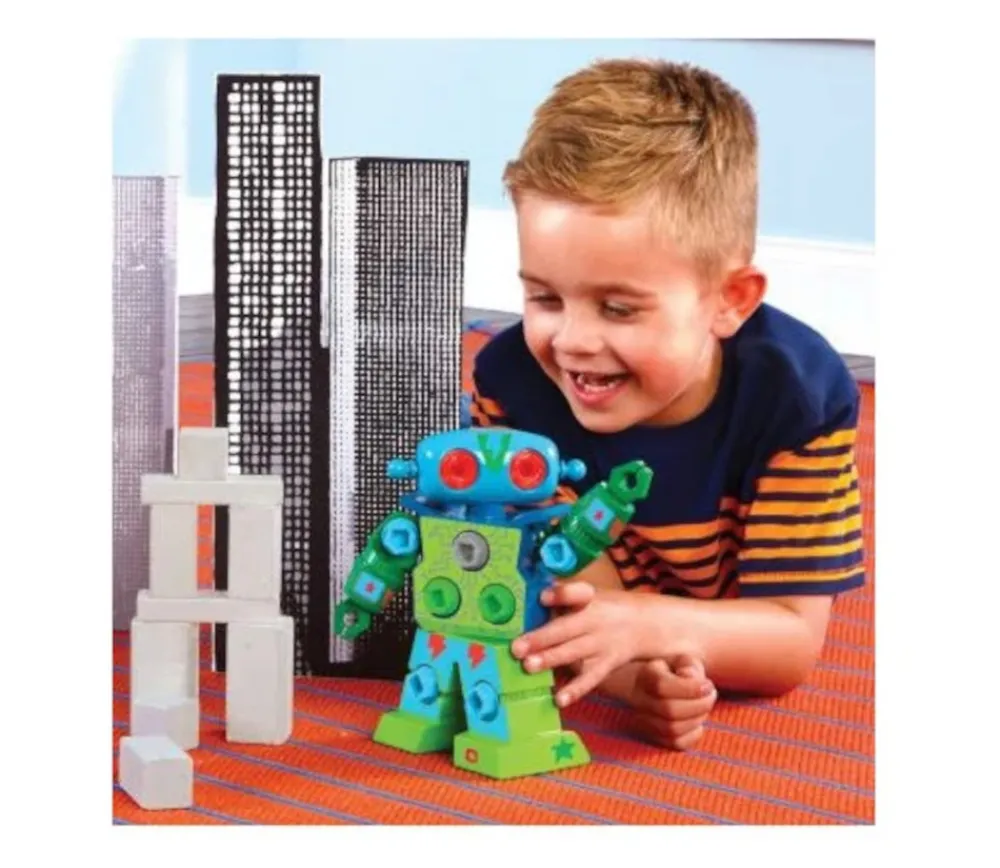 Tout Pour le Jeu Robot à visser 20 cm avec tournevis - design and drill robot STEM