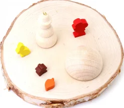 Tout Pour le Jeu Rondelle géante en bois brut avec écorce - entre 18 et 22 cm