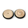 Tout Pour le Jeu Roue en bois de 4.3 cm avec pneu caoutchouc pour construction