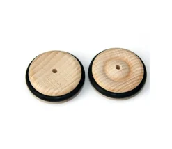 Tout Pour le Jeu Roue en bois de 4.3 cm avec pneu caoutchouc pour construction