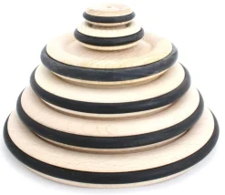 Tout Pour le Jeu Roue en bois de 10 cm avec pneu caoutchouc pour construction