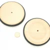 Tout Pour le Jeu Roue en bois de 8.4 cm avec pneu caoutchouc pour construction