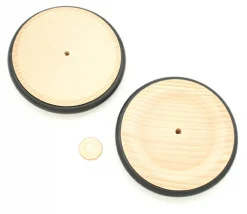 Tout Pour le Jeu Roue en bois de 8.4 cm avec pneu caoutchouc pour construction
