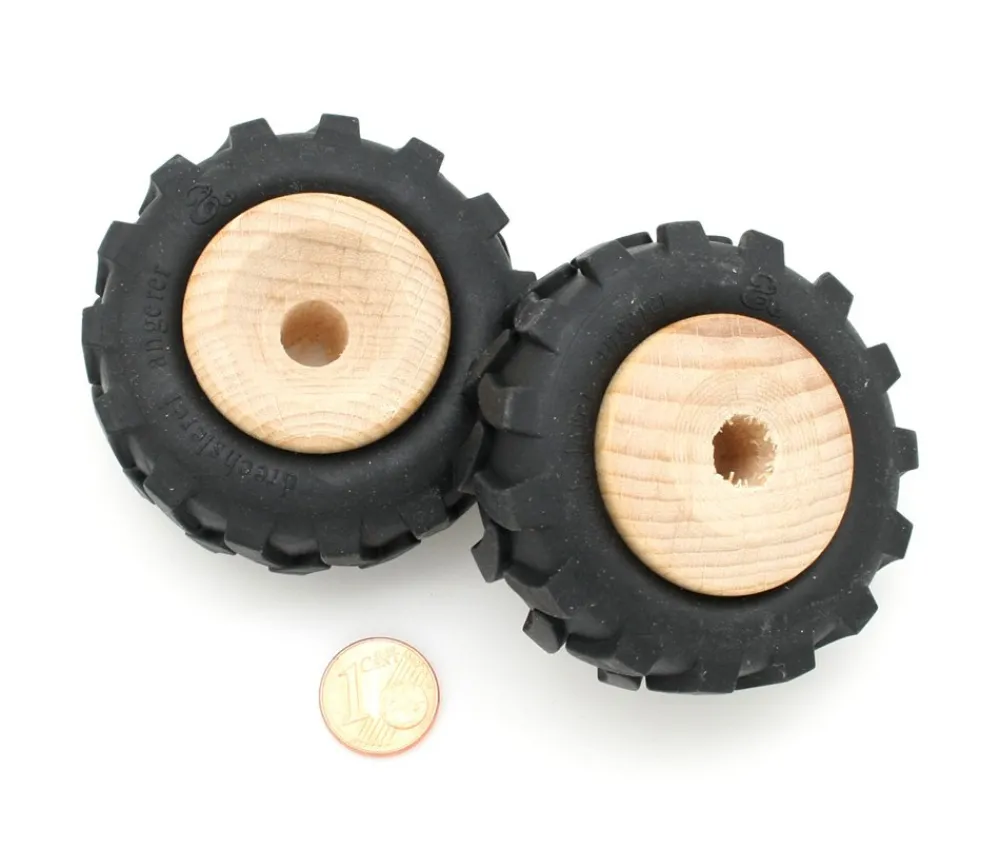 Tout Pour le Jeu Roue tracteur de 4.3 cm avec pneu caoutchouc