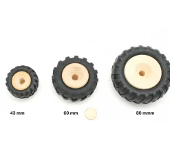 Tout Pour le Jeu Roue tracteur de 4.3 cm avec pneu caoutchouc