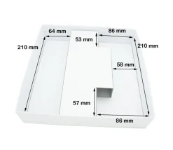 Tout Pour le Jeu Sabot calage intérieur carton blanc pour boite C1