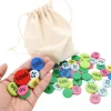 Tout Pour le Jeu Sac 100 jetons bois de 5 à 1000 mise pour jeux belote/tarot